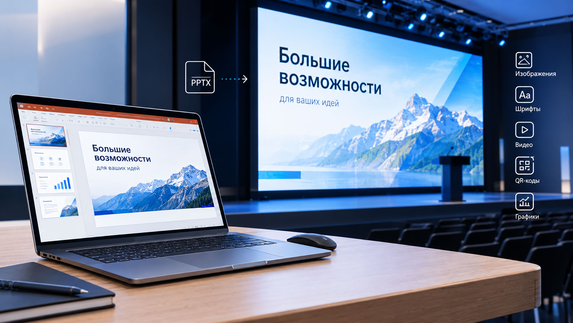 Как подготовить презентацию для LED-экрана